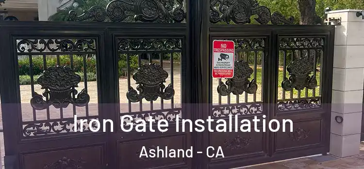 Iron Gate Installation Ashland - CA